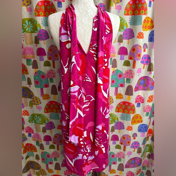 Trina Turk Halter Style Tie Neck Dress. Small - Picture 6 of 10